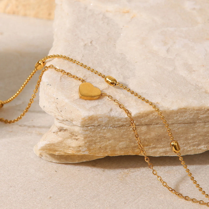 Heart Charm Anklet