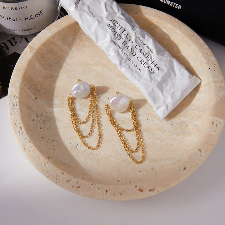 Pearl Cascade Drop Earrings