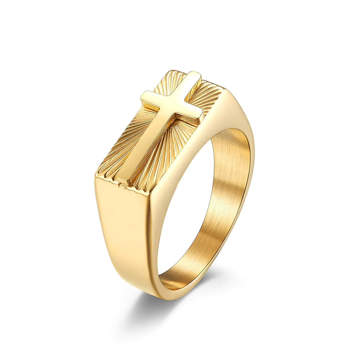 Cross Signet Ring