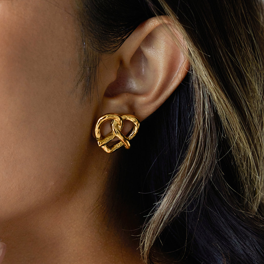 Pretzel Earrings
