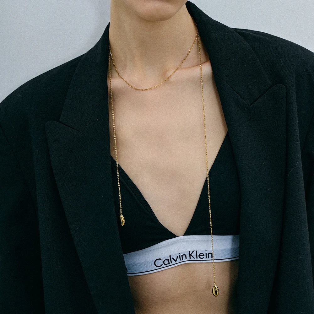 Long Box Y-Chain Necklace