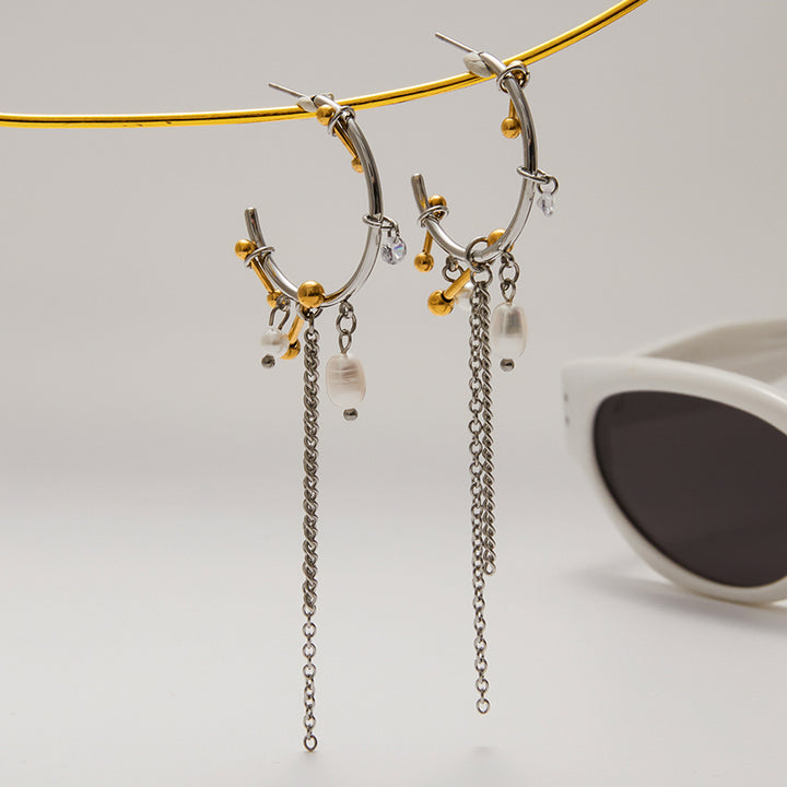 Luna Chain Hoops