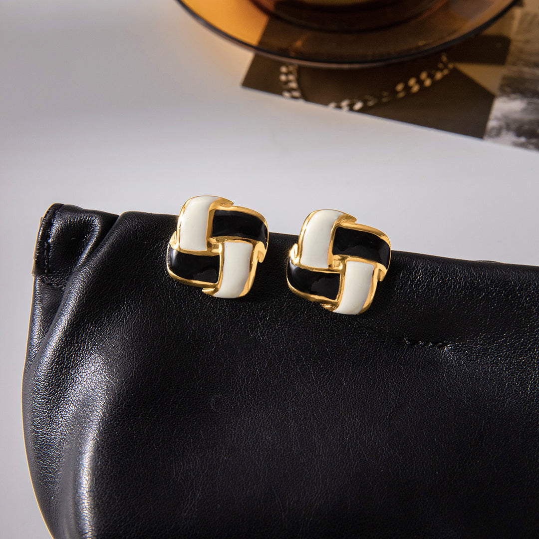 Dual Tone Statement Studs