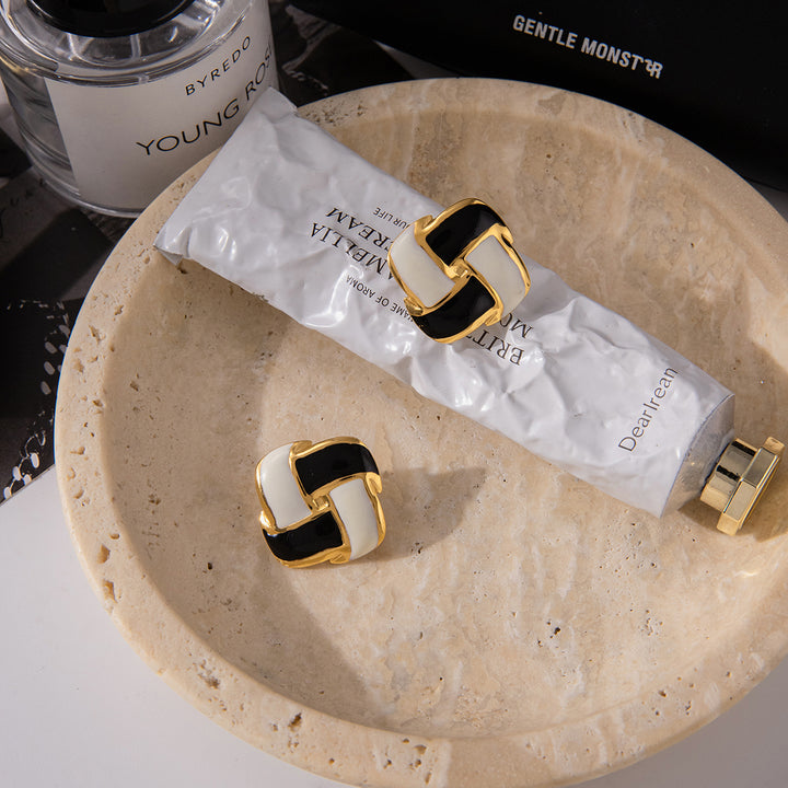 Dual Tone Statement Studs