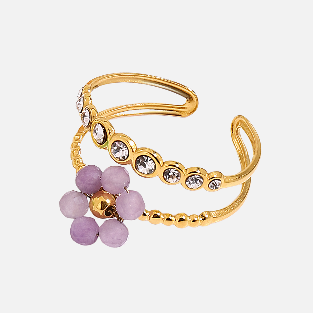 Floral Gemstone Ring