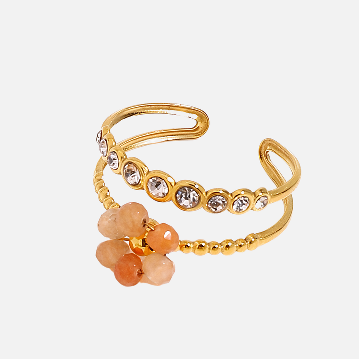 Floral Gemstone Ring