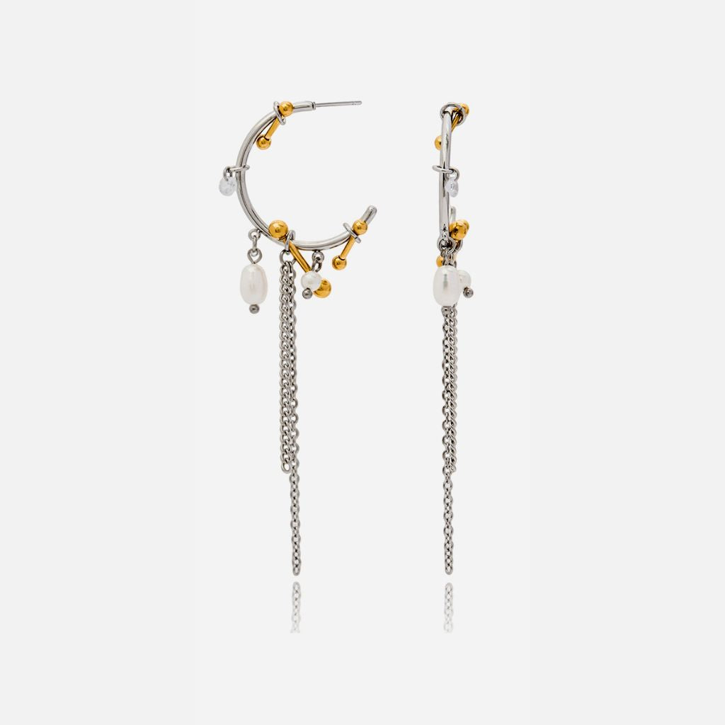Luna Chain Hoops