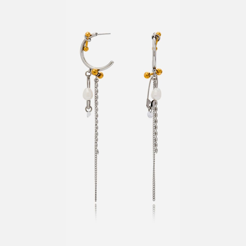 Luna Chain Hoops