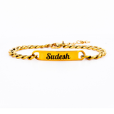 Cuban Link Personalized Bracelet