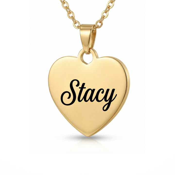 Heart-Shaped Personalized Necklace