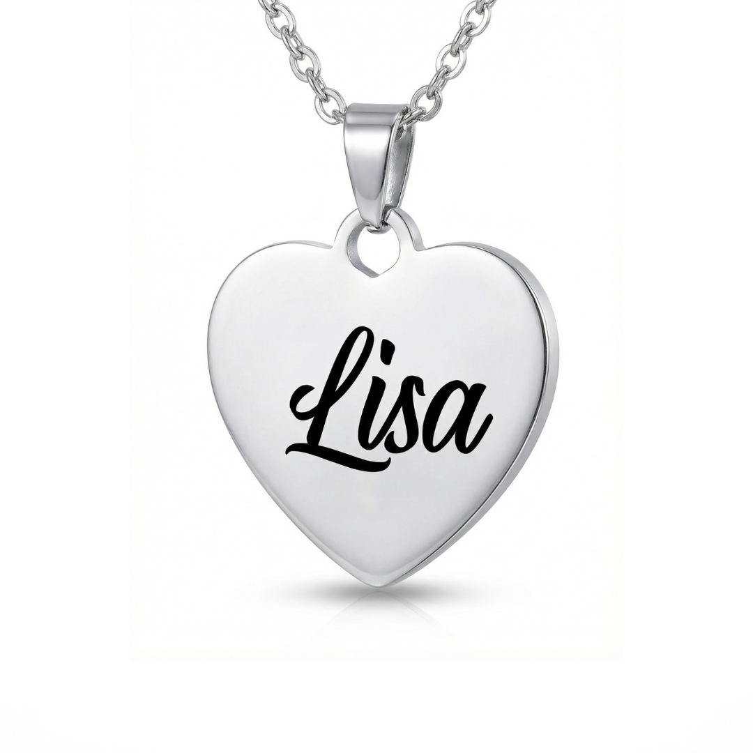 Heart-Shaped Personalized Necklace