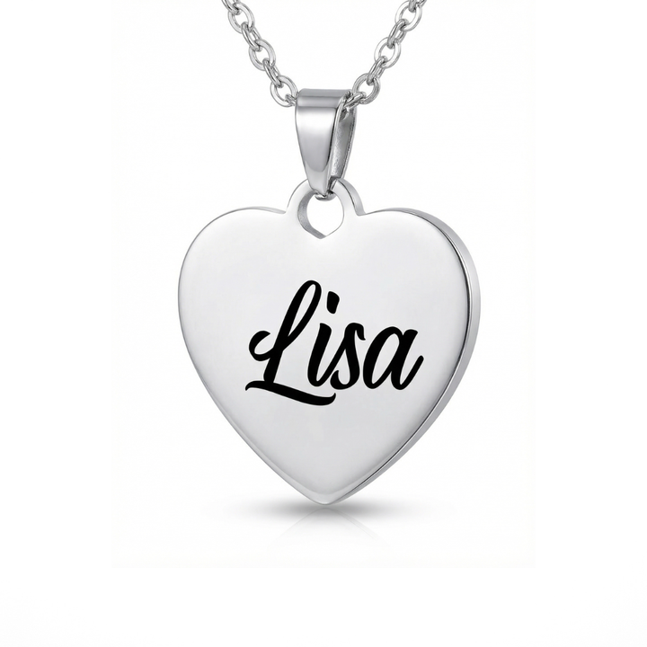 Heart-Shaped Personalized Necklace