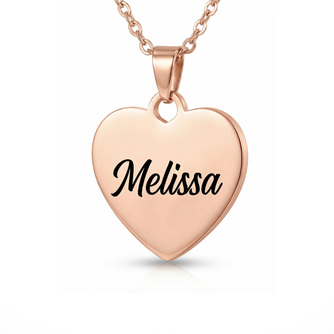 Heart-Shaped Personalized Necklace