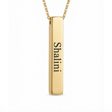 4-Sided Bar Personalized Necklace