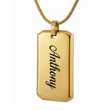 3D Dog Tag Personalized Necklace