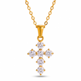 Zircon Cross Necklace