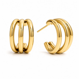 Double C-Hoop Earrings