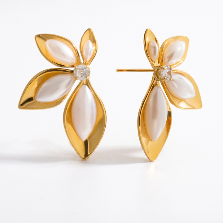 Pearl Lily Earrings