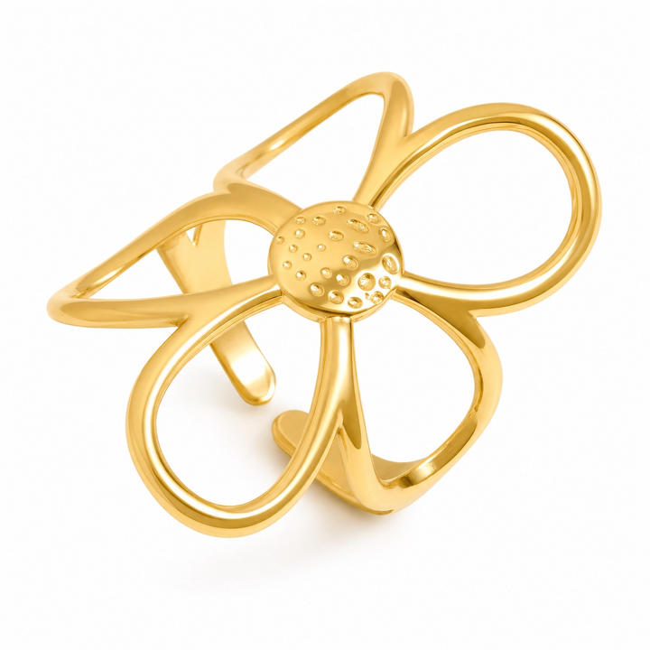 Glossy Flower Ring