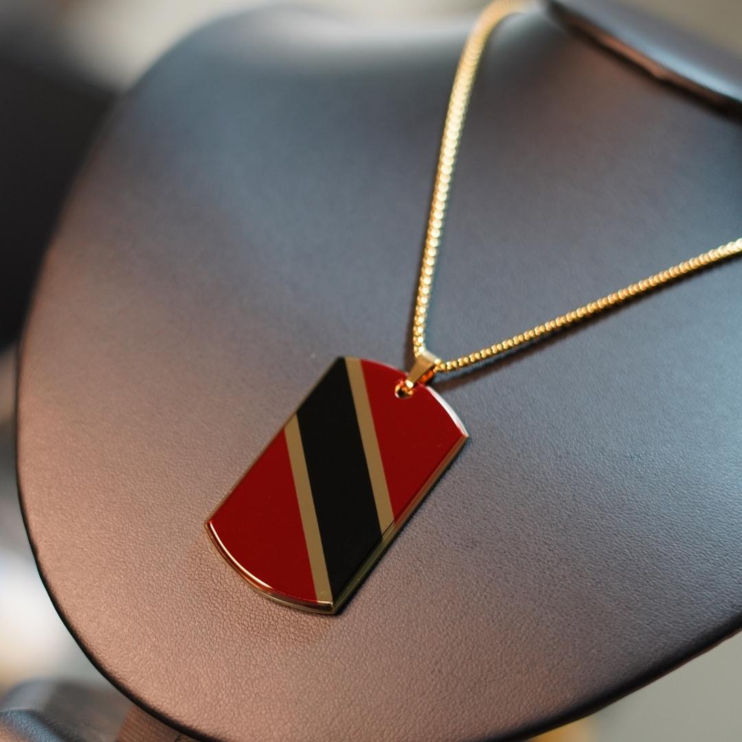 Trinidad and Tobago Flag Pendant Necklace
