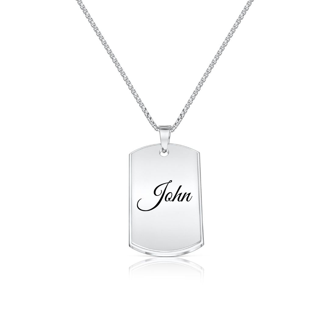 Military Name Necklace