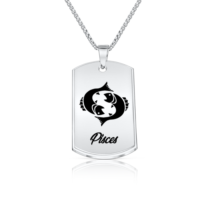 Zodiac Military Necklace