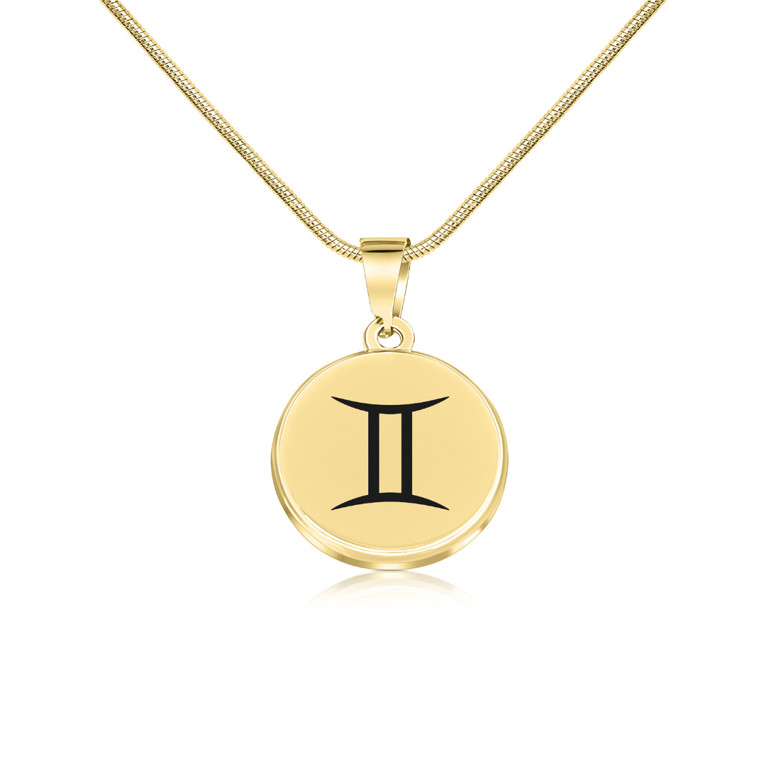 gemini zodiac horoscope ladies necklace